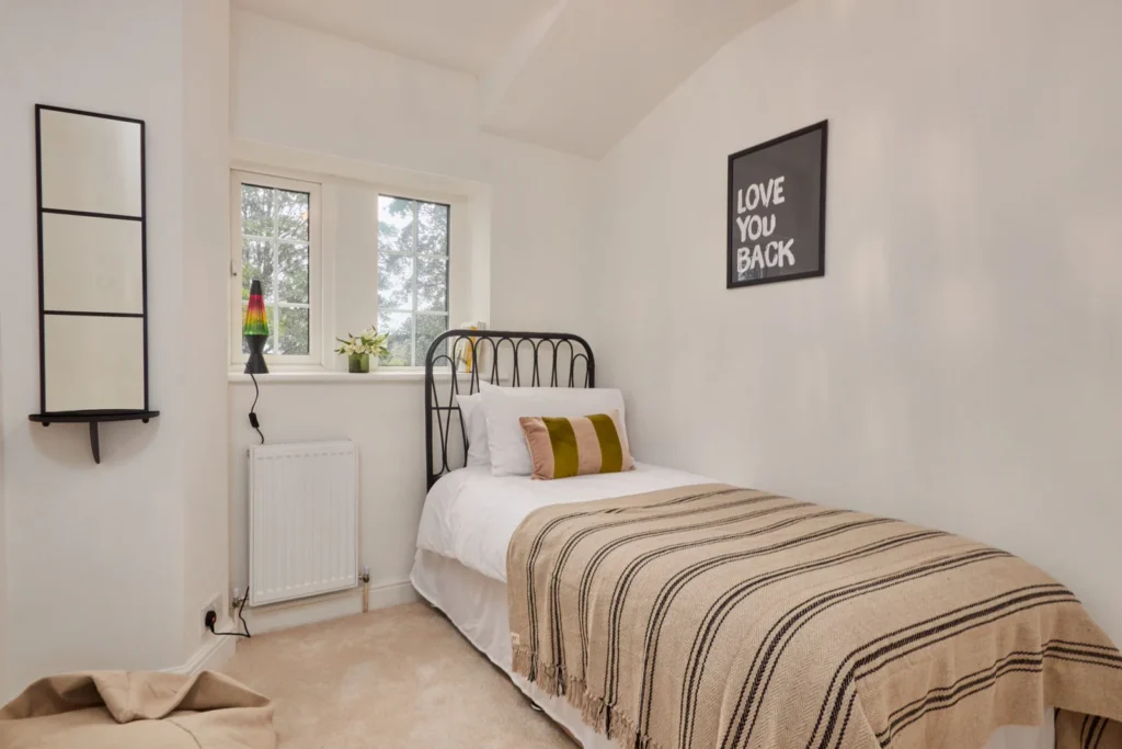 Staged bedroom by Revamp and Resell