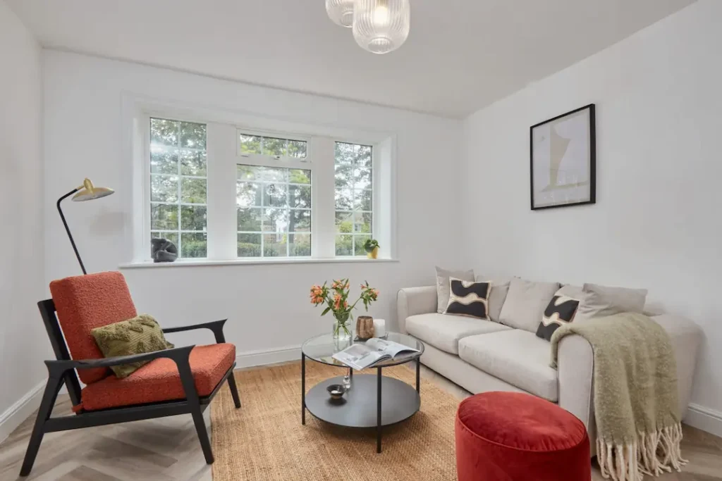 revamp and resell london staged living room